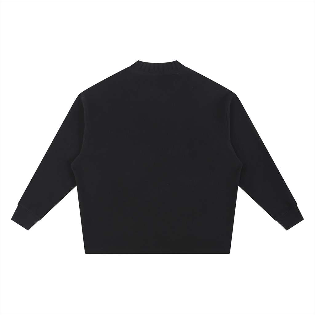 SUPERCOZY Knitted Round Neck Oversize Sweatshirt